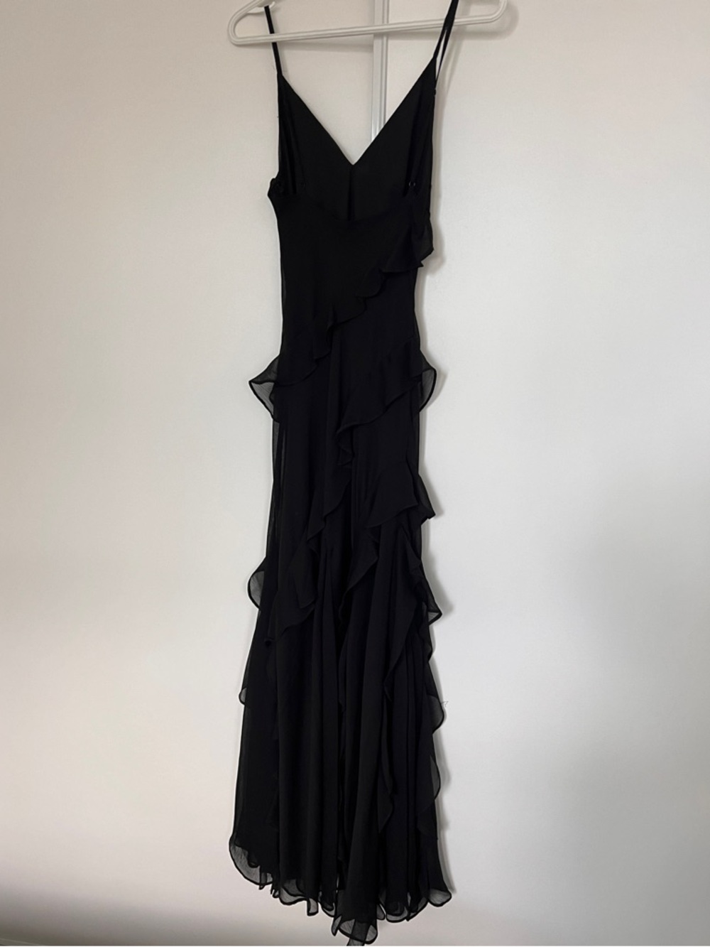 Ever New Melbourne Black Ruffle Slip Maxi Dress - Women